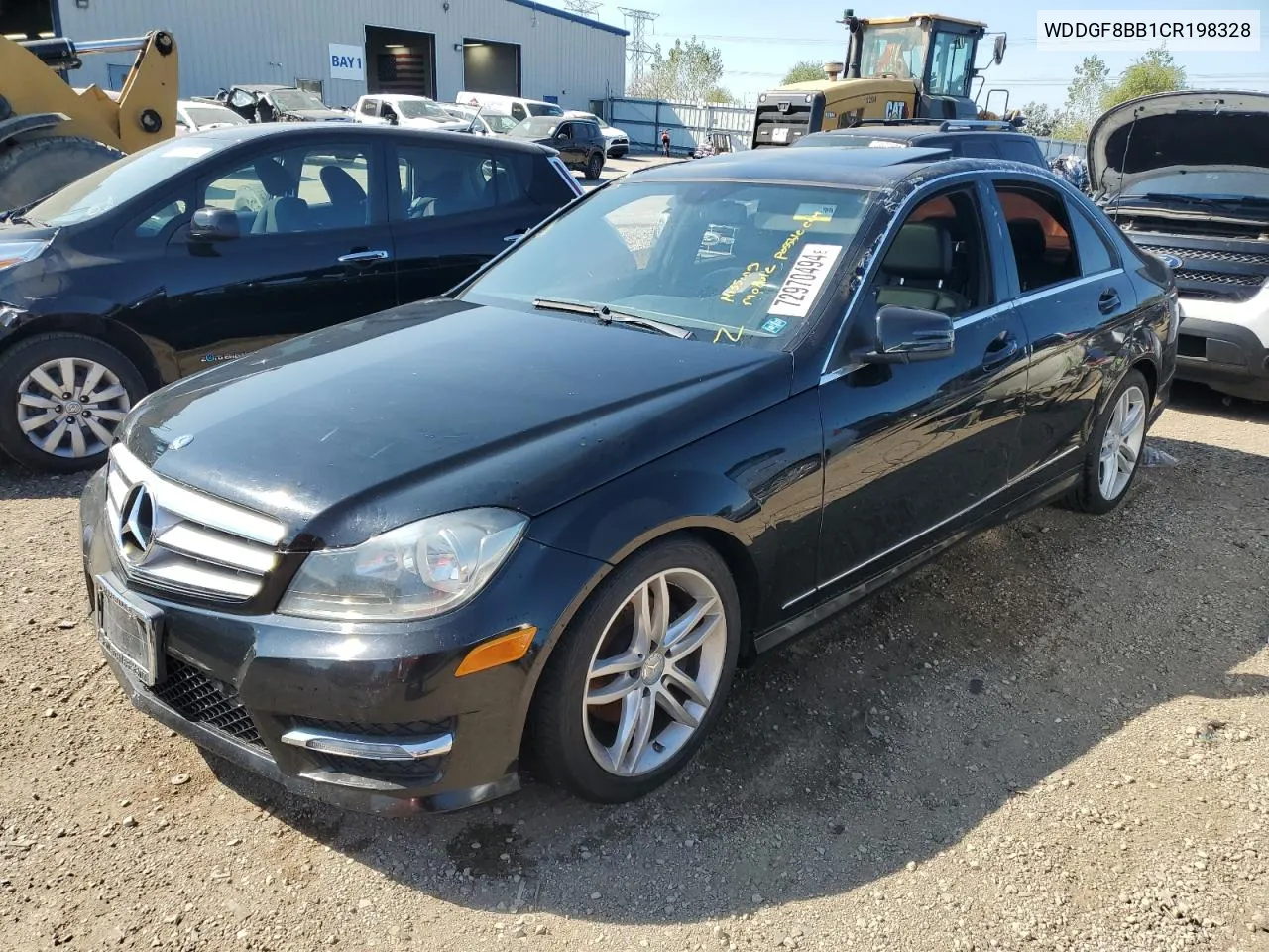 2012 Mercedes-Benz C 300 4Matic VIN: WDDGF8BB1CR198328 Lot: 72970494