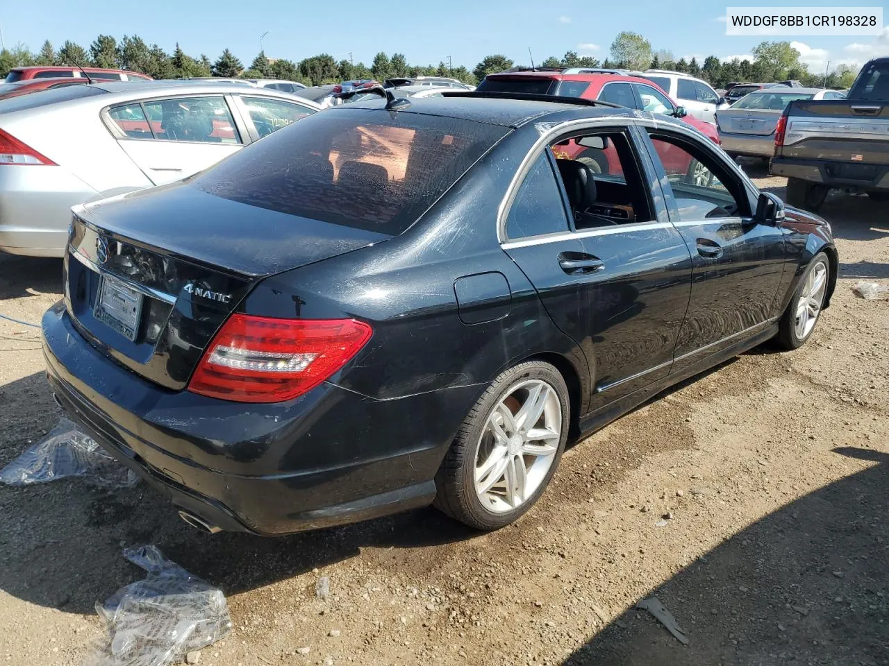 2012 Mercedes-Benz C 300 4Matic VIN: WDDGF8BB1CR198328 Lot: 72970494