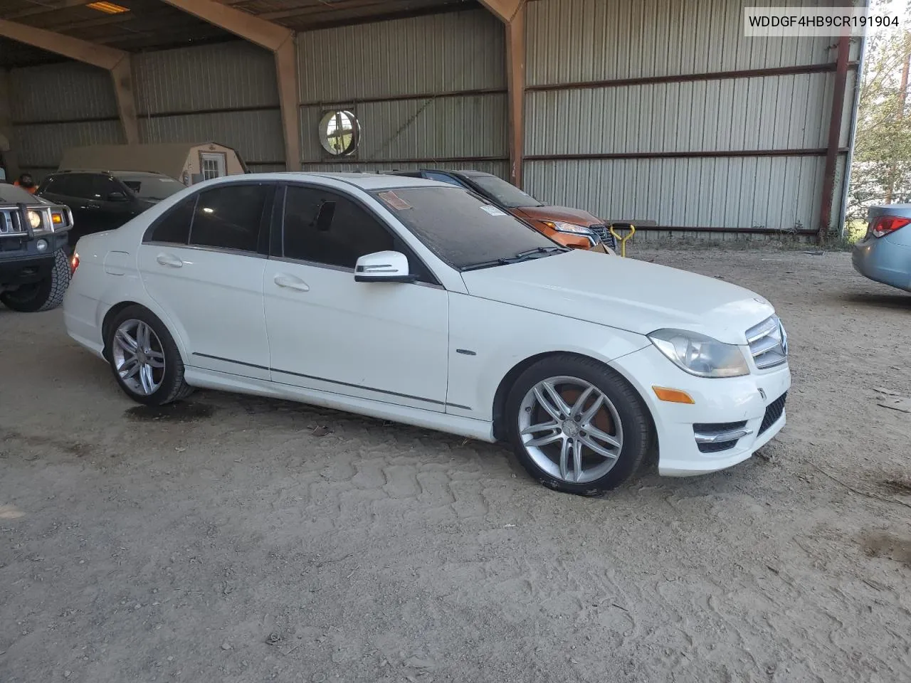 2012 Mercedes-Benz C 250 VIN: WDDGF4HB9CR191904 Lot: 73135064