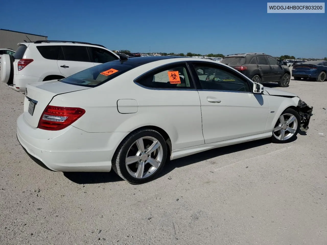 2012 Mercedes-Benz C 250 VIN: WDDGJ4HB0CF803200 Lot: 73397084