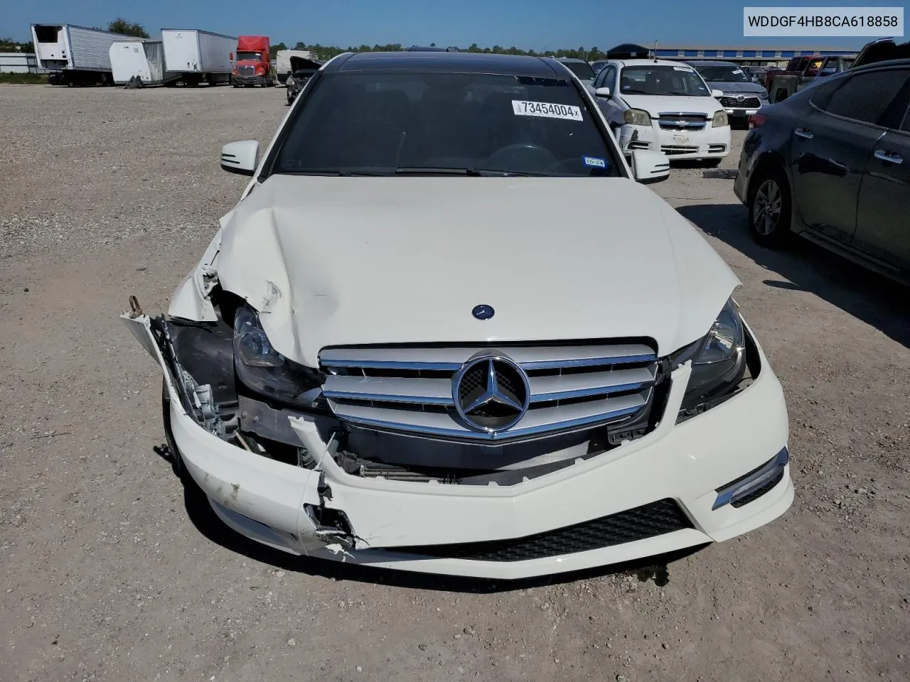 2012 Mercedes-Benz C 250 VIN: WDDGF4HB8CA618858 Lot: 73454004