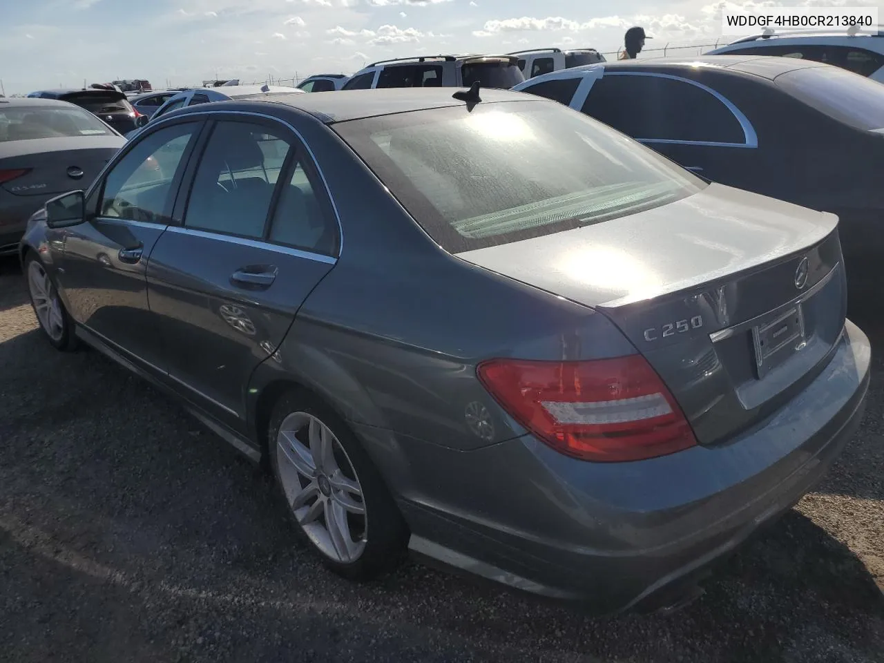 2012 Mercedes-Benz C 250 VIN: WDDGF4HB0CR213840 Lot: 74122544