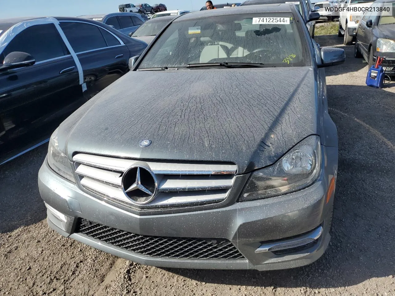 2012 Mercedes-Benz C 250 VIN: WDDGF4HB0CR213840 Lot: 74122544