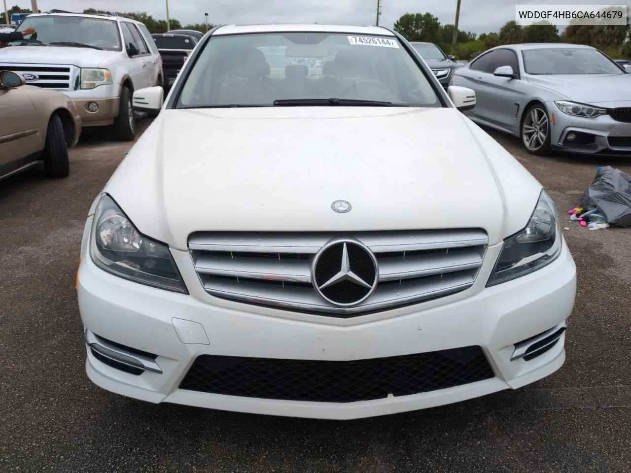 2012 Mercedes-Benz C 250 VIN: WDDGF4HB6CA644679 Lot: 74526144