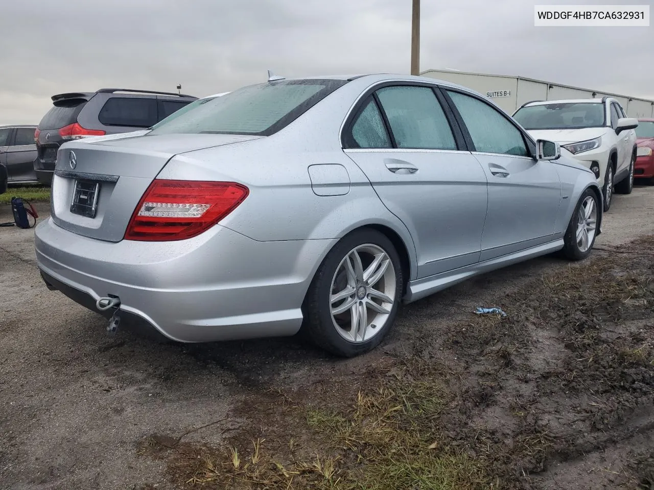 2012 Mercedes-Benz C 250 VIN: WDDGF4HB7CA632931 Lot: 74604444