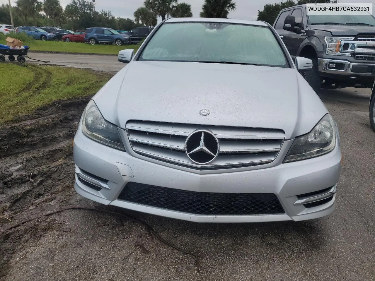 2012 Mercedes-Benz C 250 VIN: WDDGF4HB7CA632931 Lot: 74604444