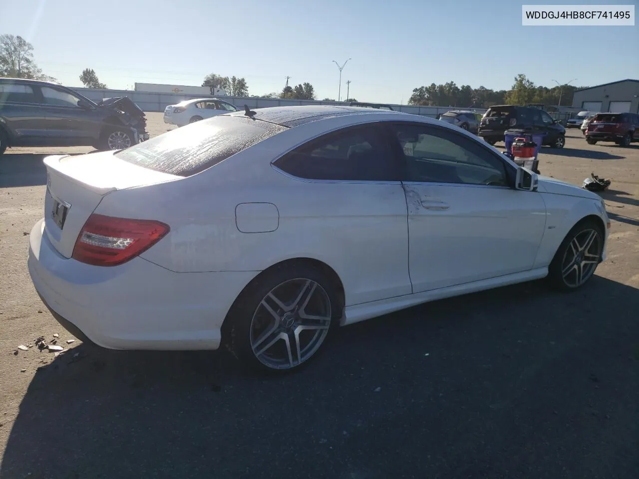 2012 Mercedes-Benz C 250 VIN: WDDGJ4HB8CF741495 Lot: 74661104