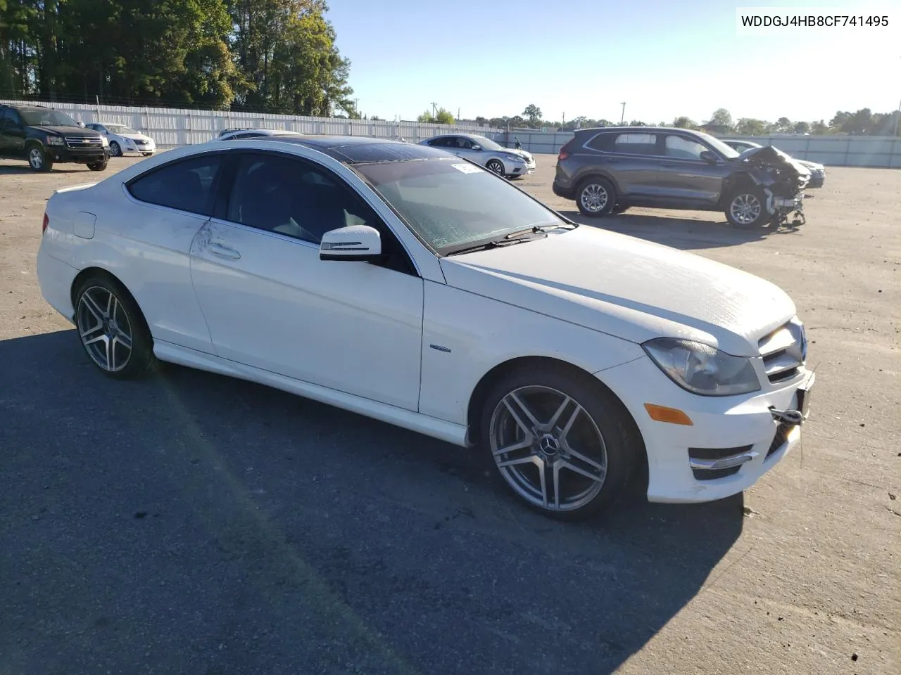 2012 Mercedes-Benz C 250 VIN: WDDGJ4HB8CF741495 Lot: 74661104