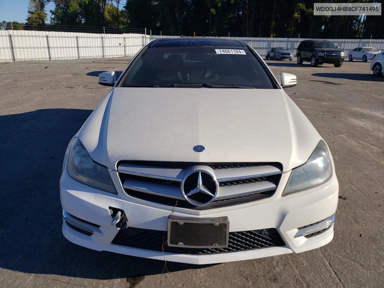 2012 Mercedes-Benz C 250 VIN: WDDGJ4HB8CF741495 Lot: 74661104