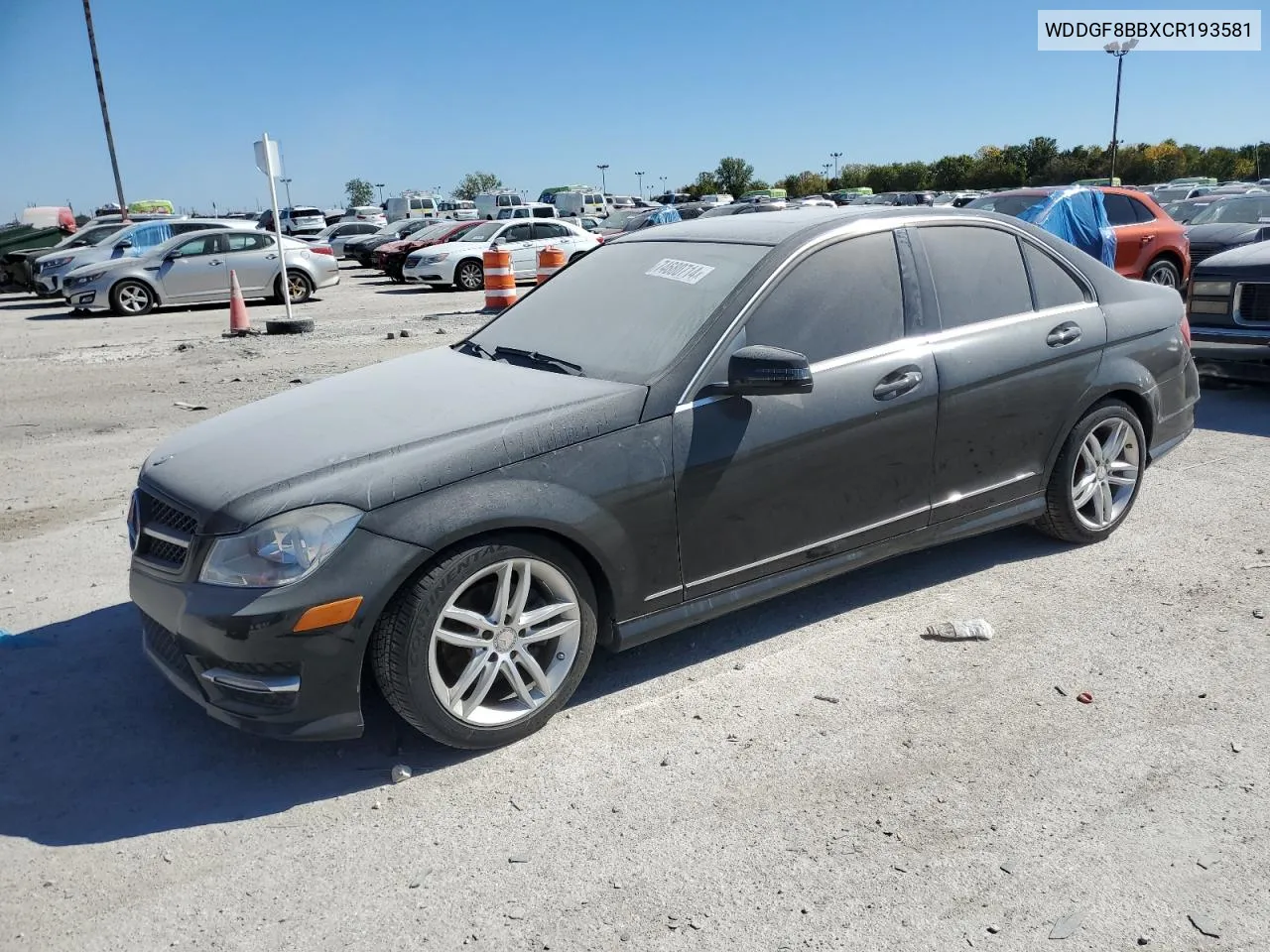 2012 Mercedes-Benz C 300 4Matic VIN: WDDGF8BBXCR193581 Lot: 74680714