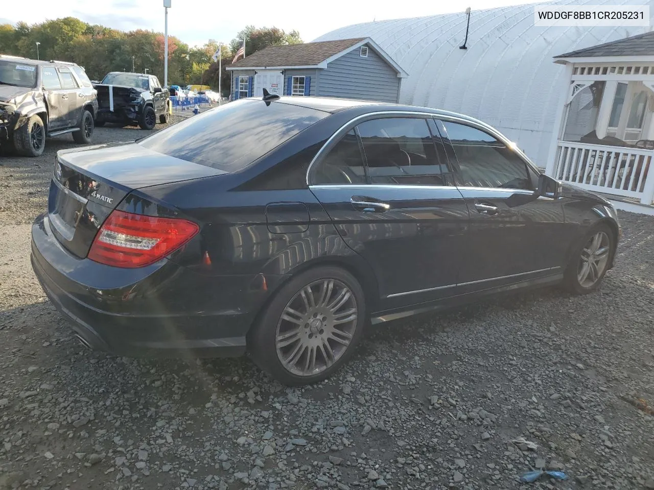 2012 Mercedes-Benz C 300 4Matic VIN: WDDGF8BB1CR205231 Lot: 74746324