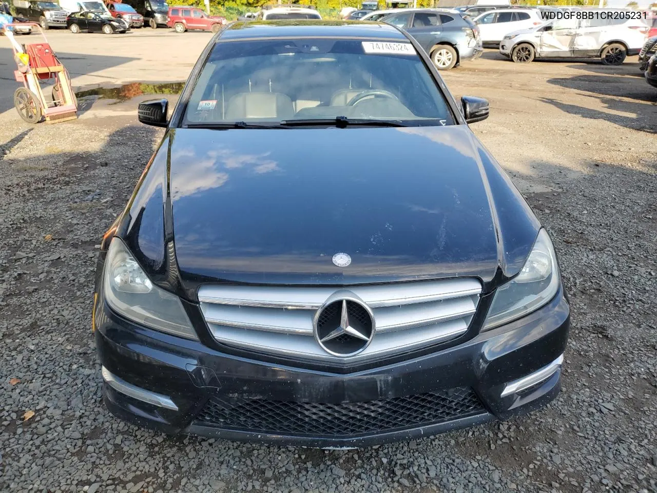 2012 Mercedes-Benz C 300 4Matic VIN: WDDGF8BB1CR205231 Lot: 74746324