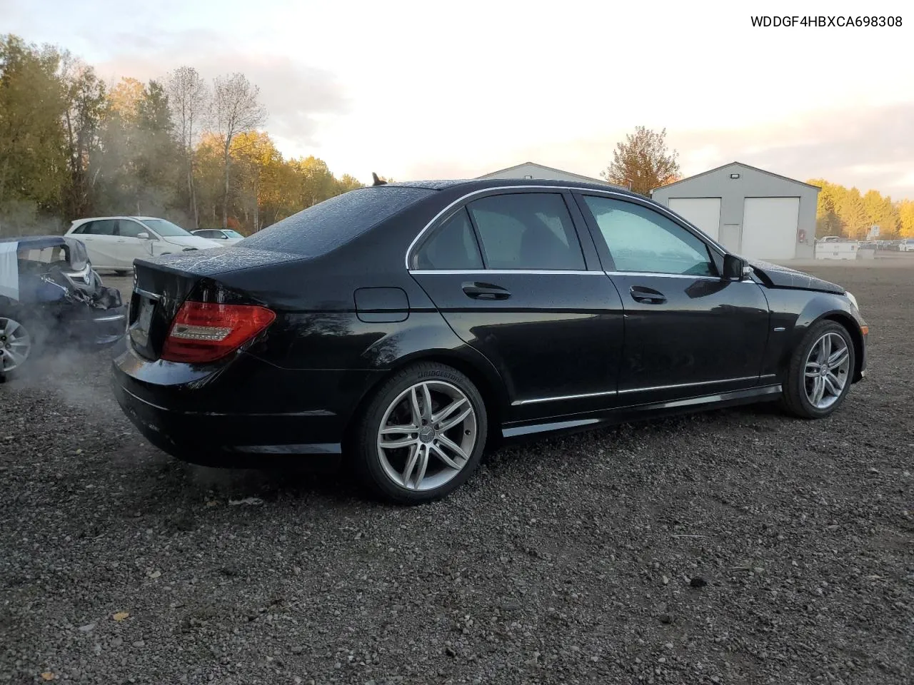 2012 Mercedes-Benz C 250 VIN: WDDGF4HBXCA698308 Lot: 74985614