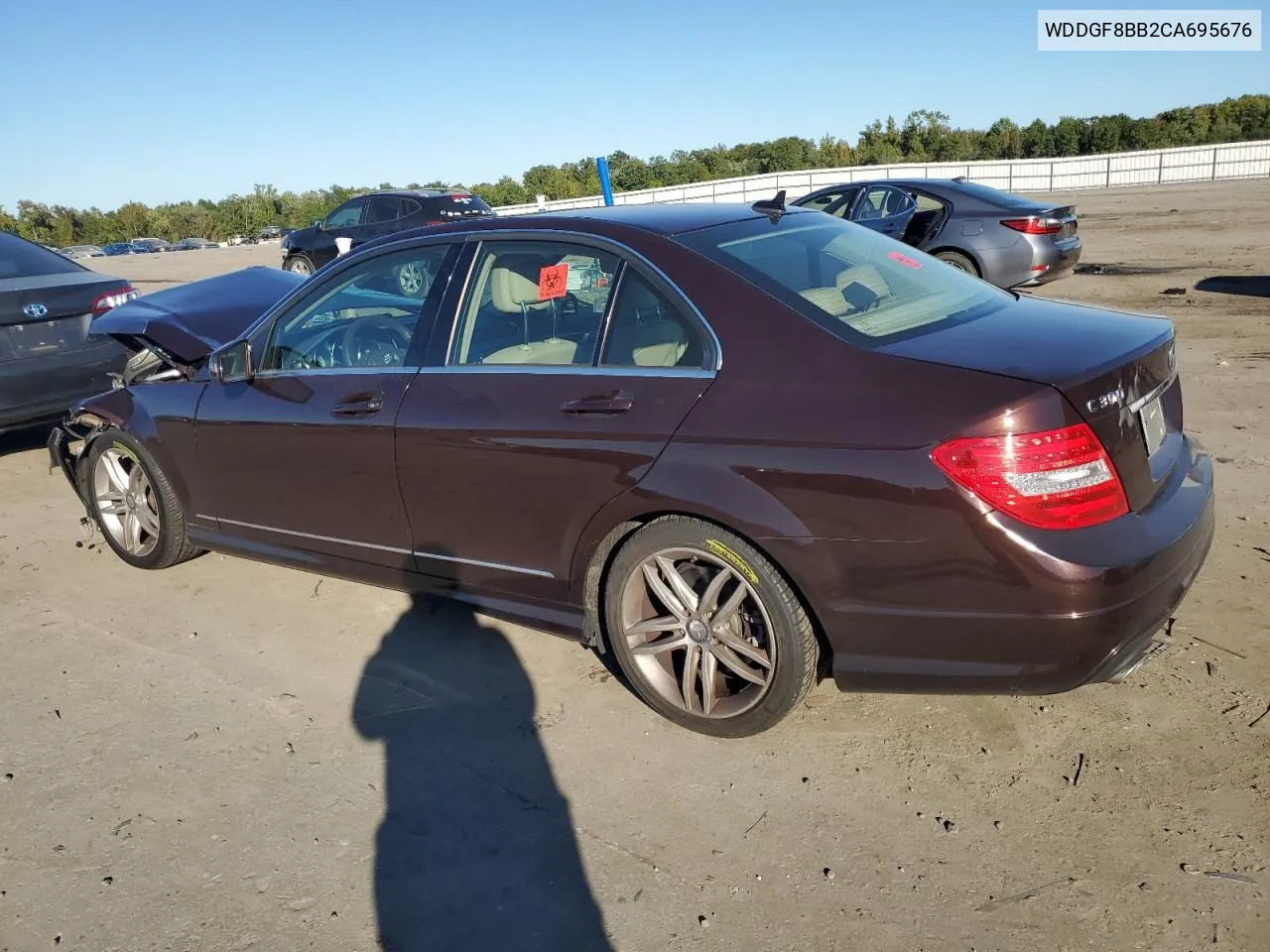 2012 Mercedes-Benz C 300 4Matic VIN: WDDGF8BB2CA695676 Lot: 75128424