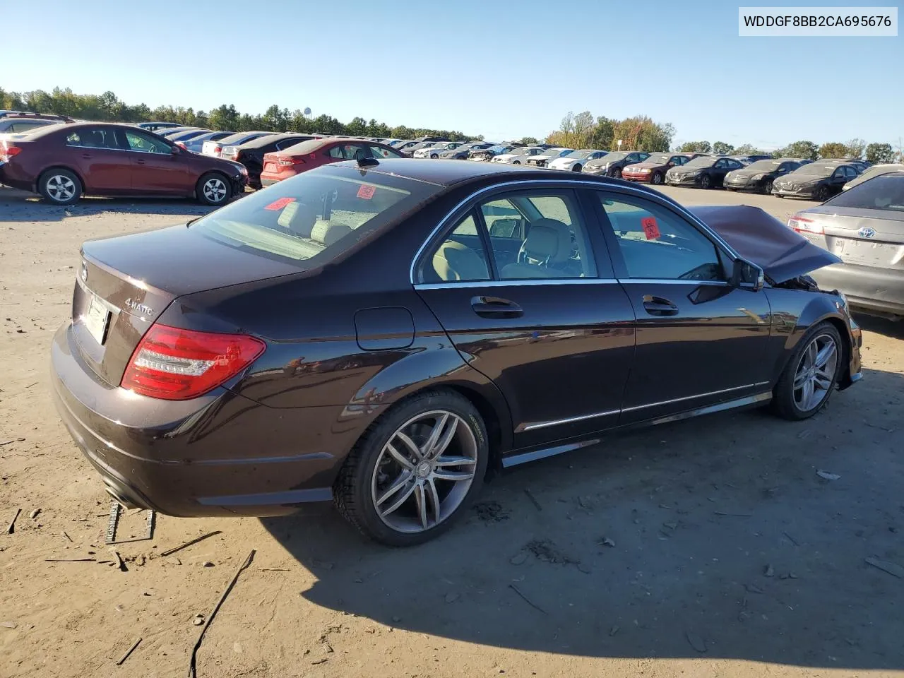 2012 Mercedes-Benz C 300 4Matic VIN: WDDGF8BB2CA695676 Lot: 75128424