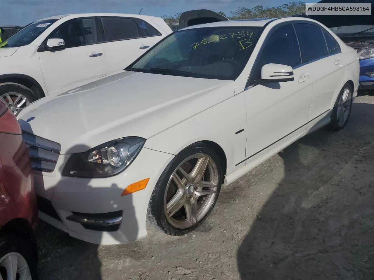 2012 Mercedes-Benz C 250 VIN: WDDGF4HB5CA598164 Lot: 75312734