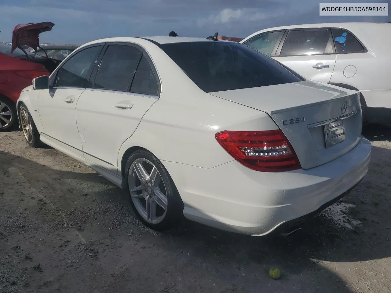 2012 Mercedes-Benz C 250 VIN: WDDGF4HB5CA598164 Lot: 75312734