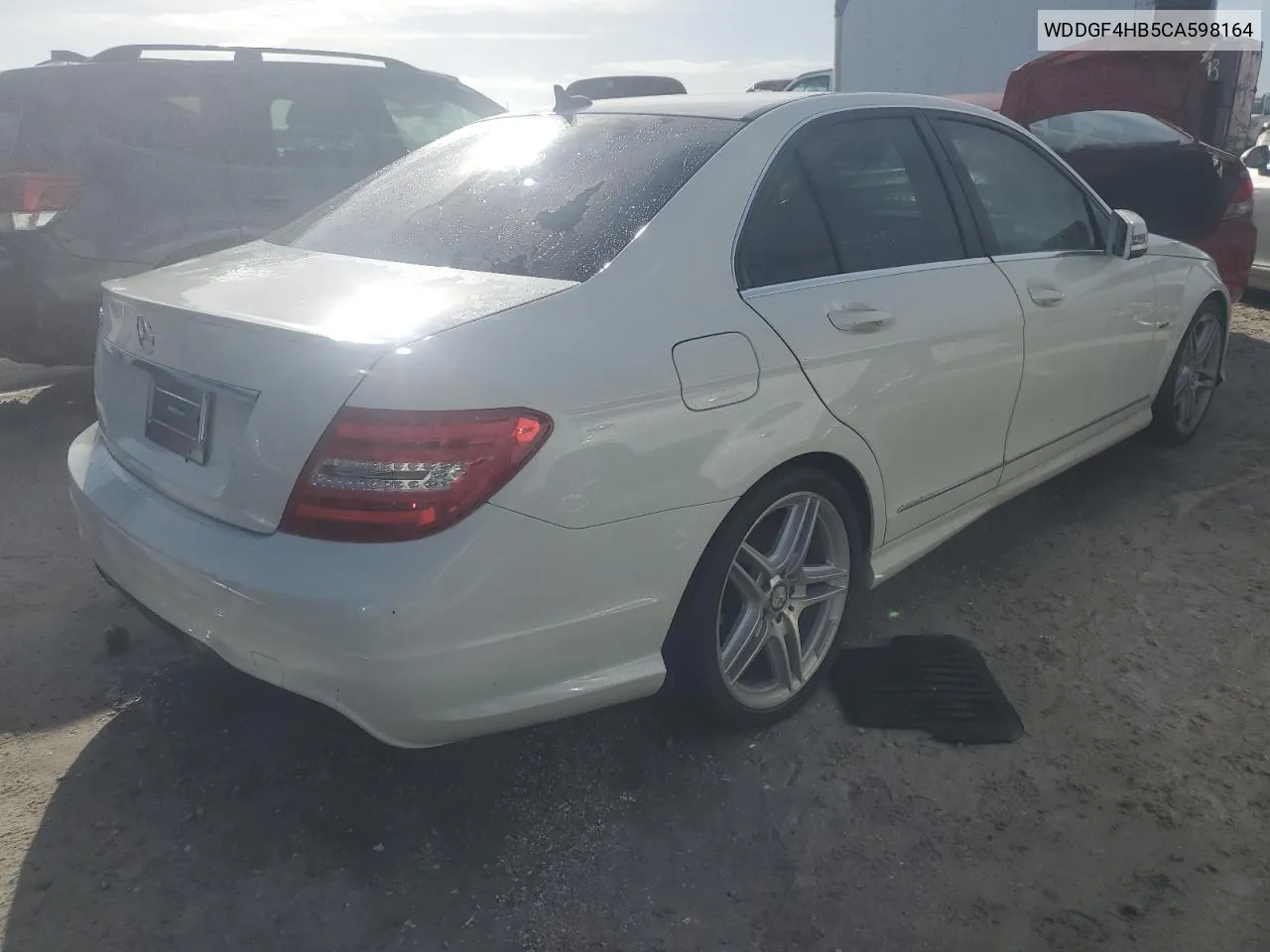 2012 Mercedes-Benz C 250 VIN: WDDGF4HB5CA598164 Lot: 75312734