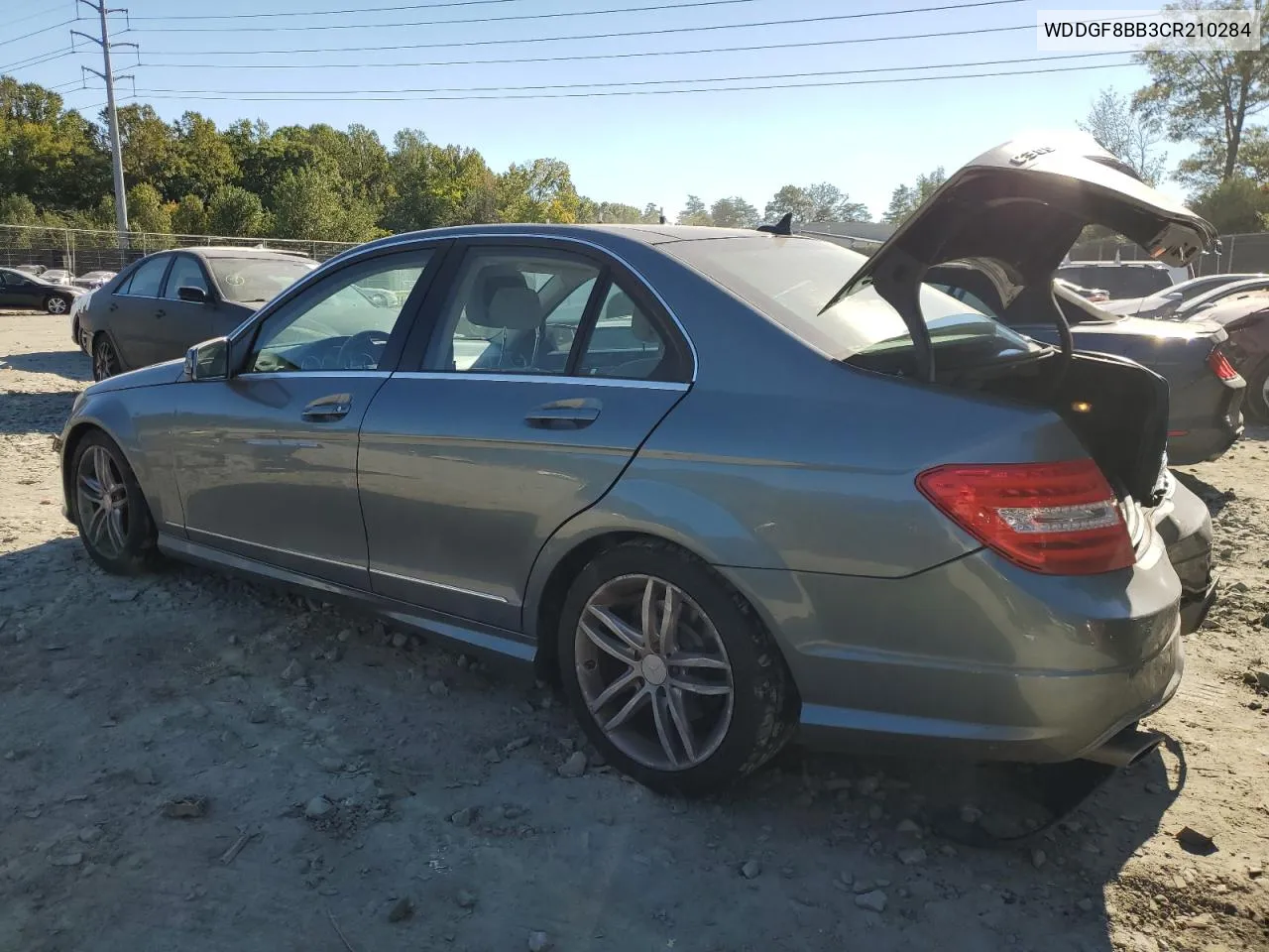 2012 Mercedes-Benz C 300 4Matic VIN: WDDGF8BB3CR210284 Lot: 75340994