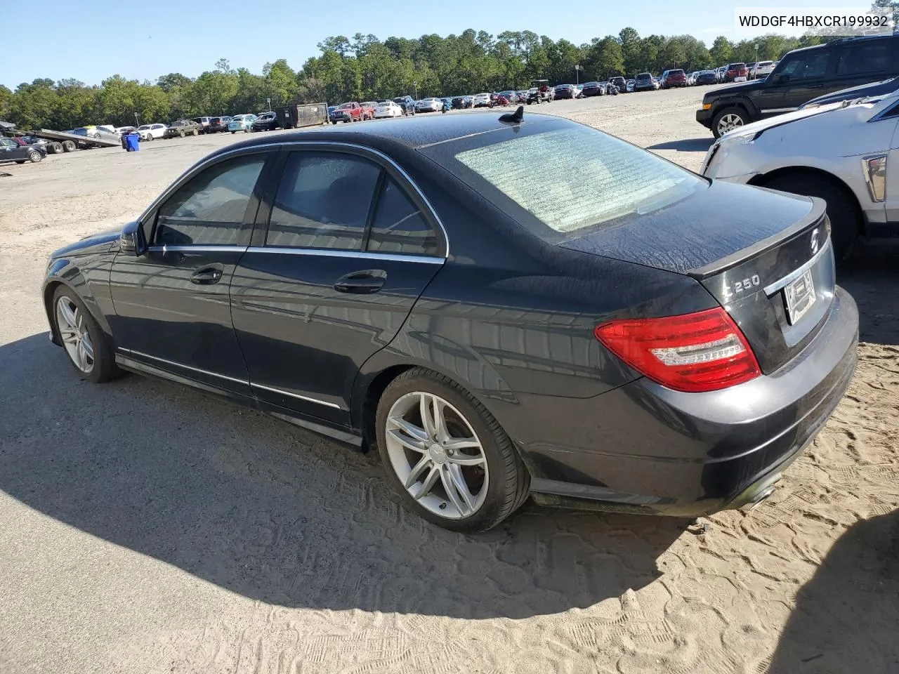 2012 Mercedes-Benz C 250 VIN: WDDGF4HBXCR199932 Lot: 75362934