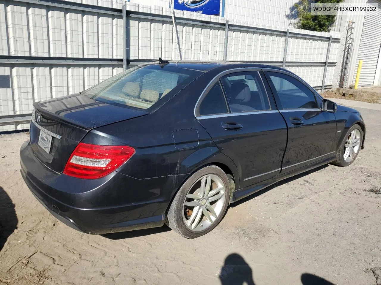 2012 Mercedes-Benz C 250 VIN: WDDGF4HBXCR199932 Lot: 75362934