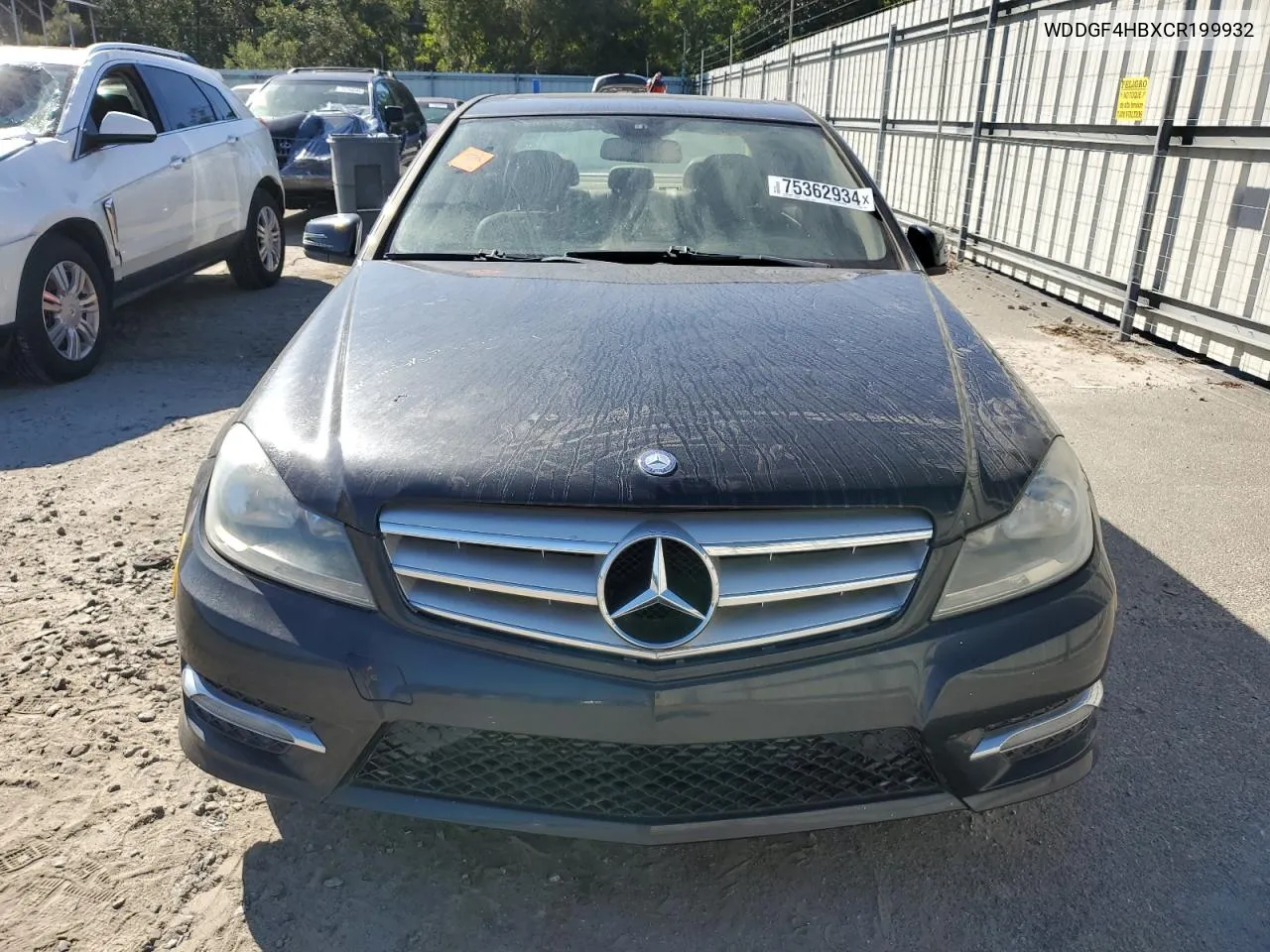 2012 Mercedes-Benz C 250 VIN: WDDGF4HBXCR199932 Lot: 75362934