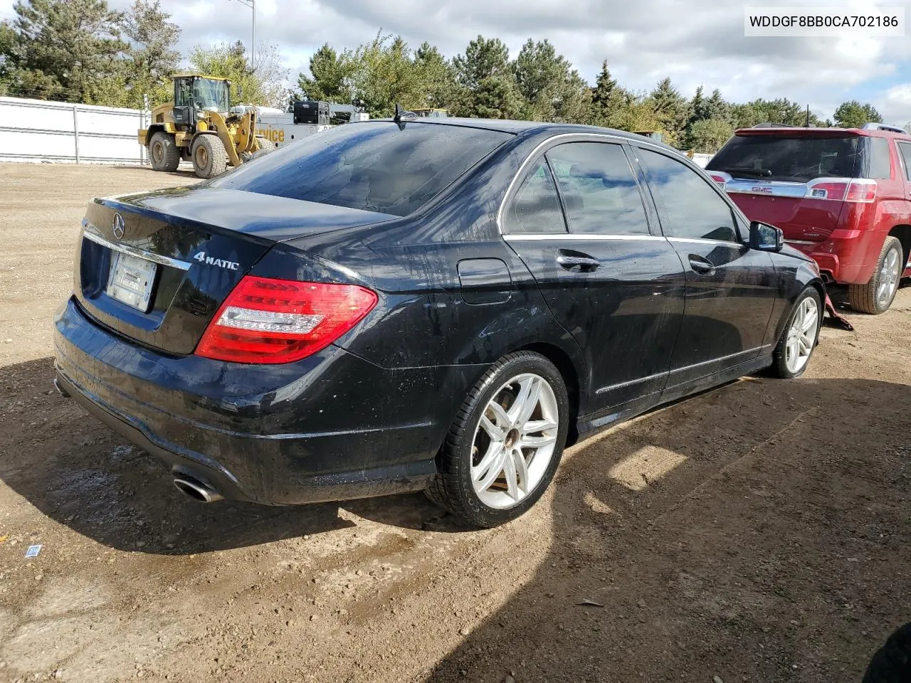 2012 Mercedes-Benz C 300 4Matic VIN: WDDGF8BB0CA702186 Lot: 75873594