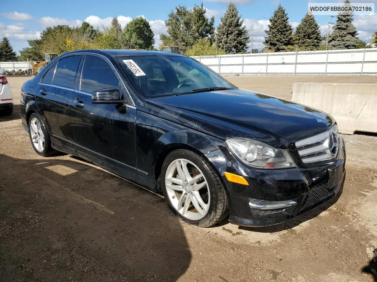 2012 Mercedes-Benz C 300 4Matic VIN: WDDGF8BB0CA702186 Lot: 75873594