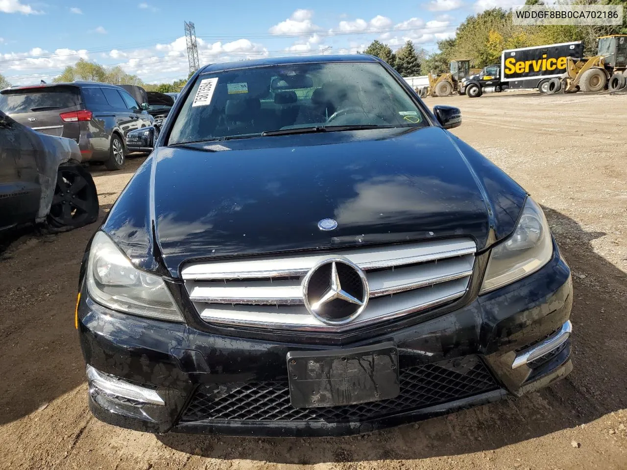 2012 Mercedes-Benz C 300 4Matic VIN: WDDGF8BB0CA702186 Lot: 75873594