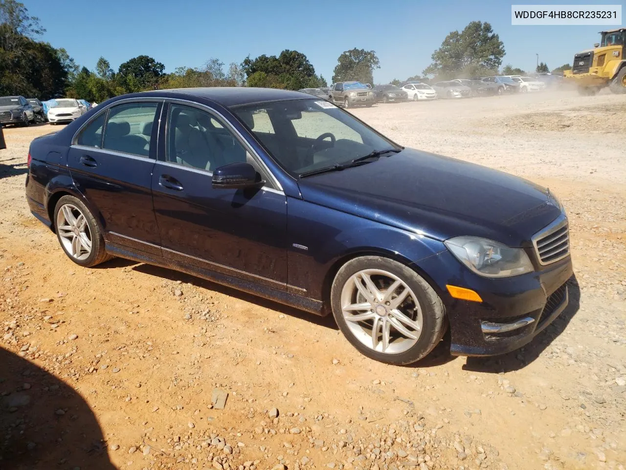 2012 Mercedes-Benz C 250 VIN: WDDGF4HB8CR235231 Lot: 75881004