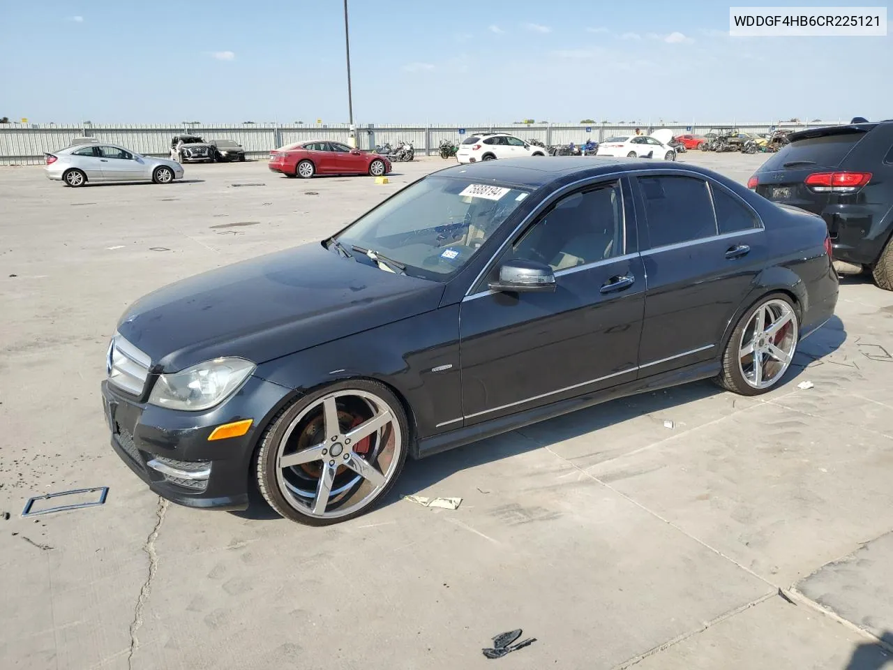 2012 Mercedes-Benz C 250 VIN: WDDGF4HB6CR225121 Lot: 75888194