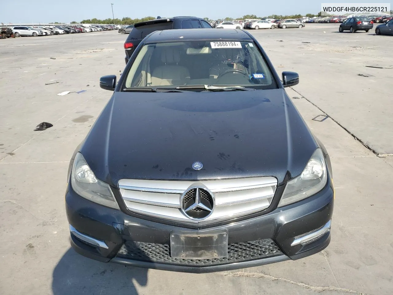 2012 Mercedes-Benz C 250 VIN: WDDGF4HB6CR225121 Lot: 75888194