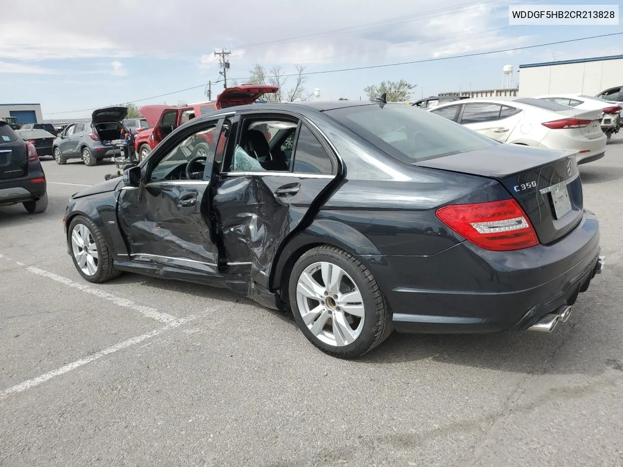 2012 Mercedes-Benz C 350 VIN: WDDGF5HB2CR213828 Lot: 76286344