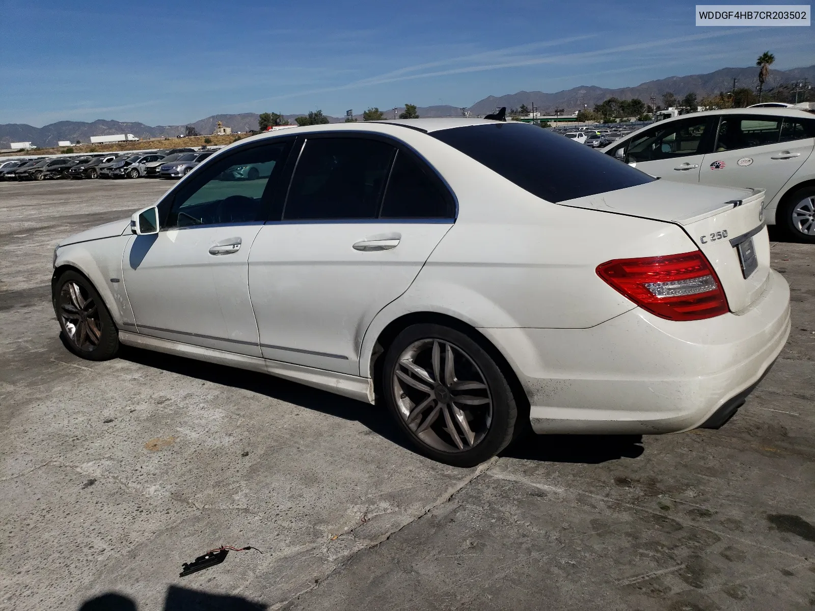 2012 Mercedes-Benz C 250 VIN: WDDGF4HB7CR203502 Lot: 76468753