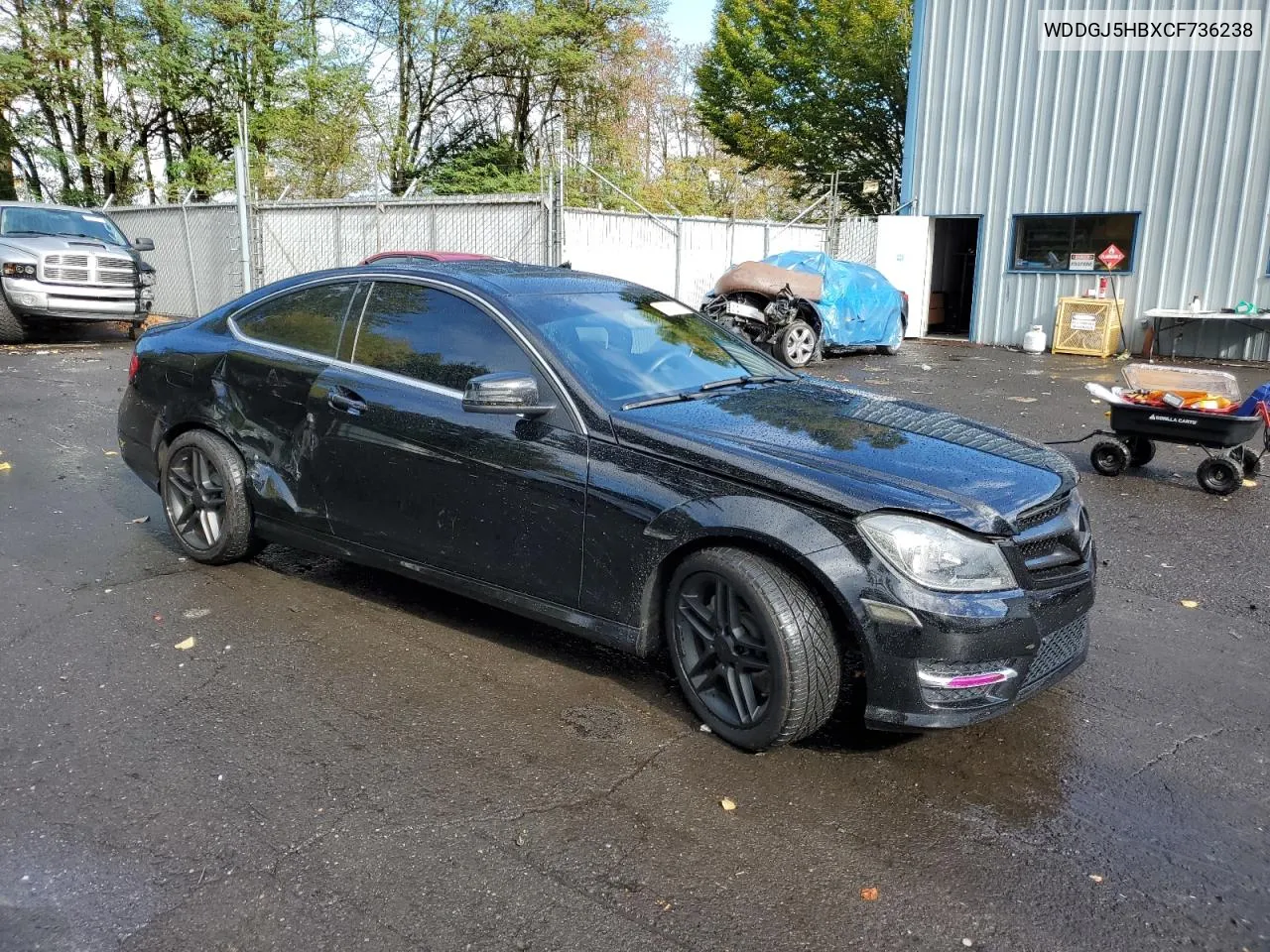 2012 Mercedes-Benz C 350 VIN: WDDGJ5HBXCF736238 Lot: 76761924