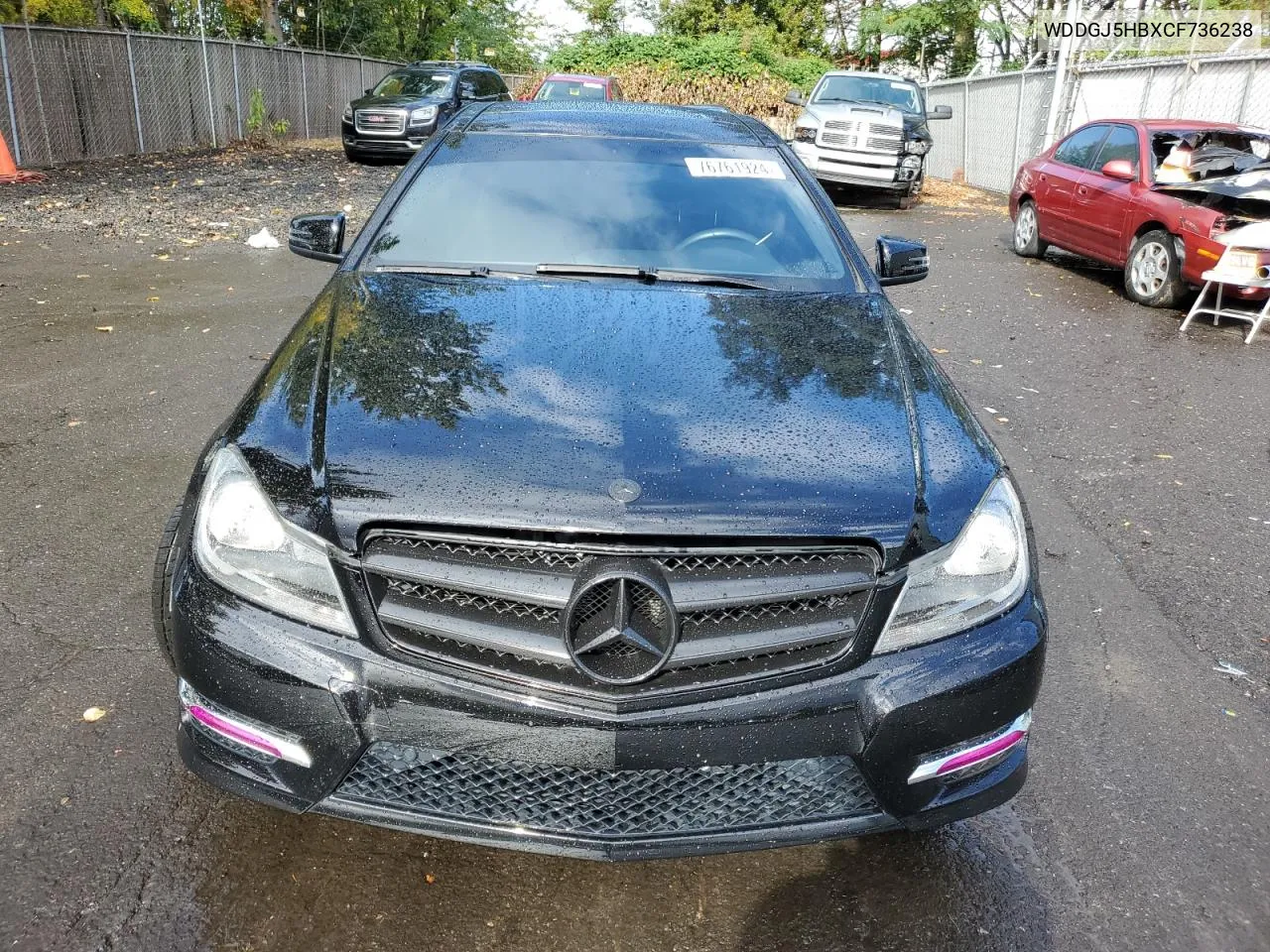 2012 Mercedes-Benz C 350 VIN: WDDGJ5HBXCF736238 Lot: 76761924