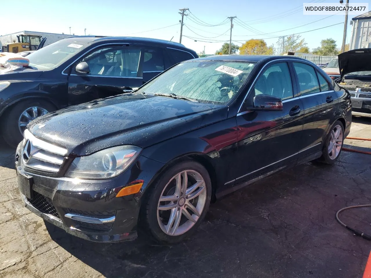 2012 Mercedes-Benz C 300 4Matic VIN: WDDGF8BB0CA724477 Lot: 76770004