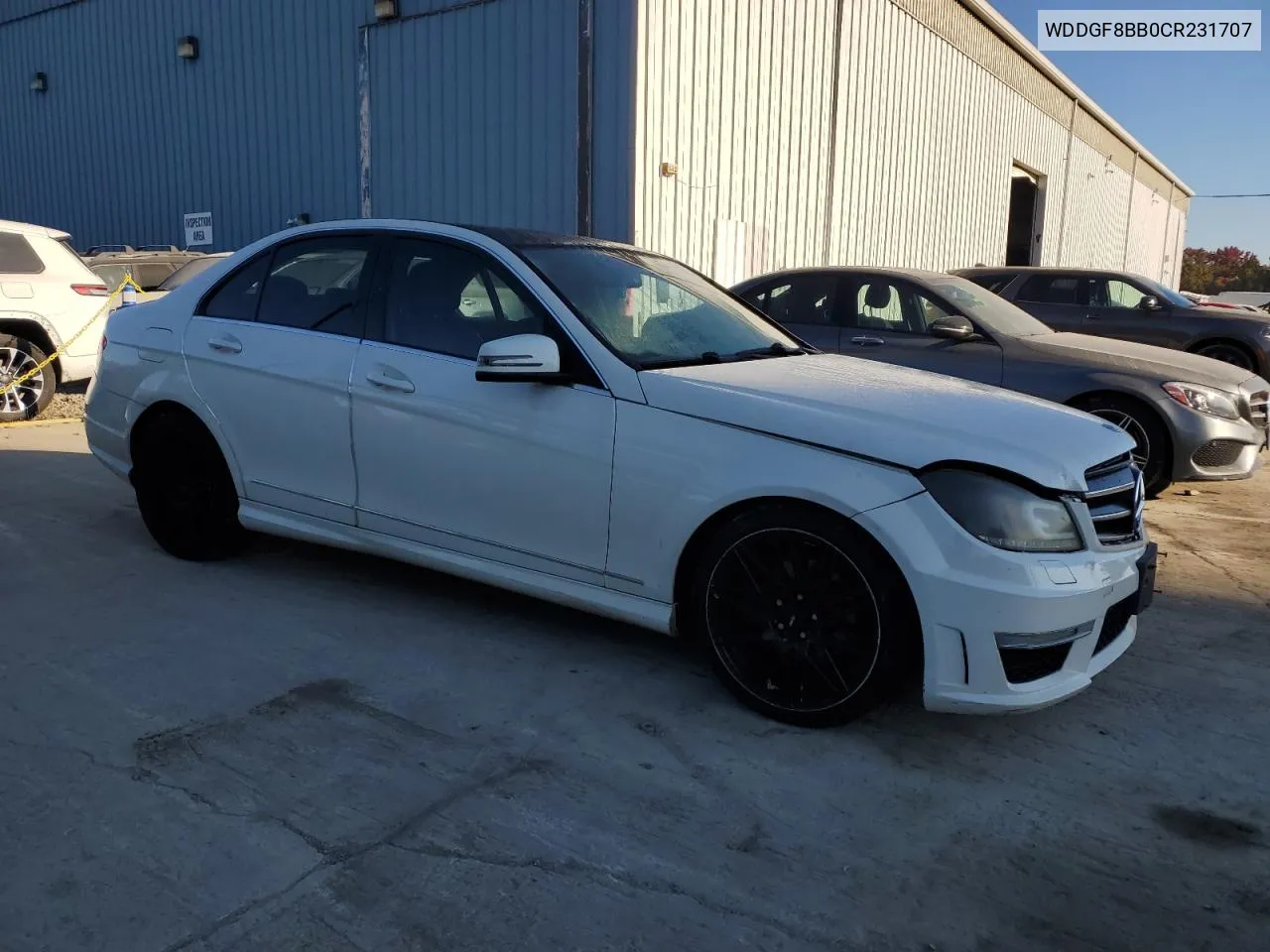 2012 Mercedes-Benz C 300 4Matic VIN: WDDGF8BB0CR231707 Lot: 76913814