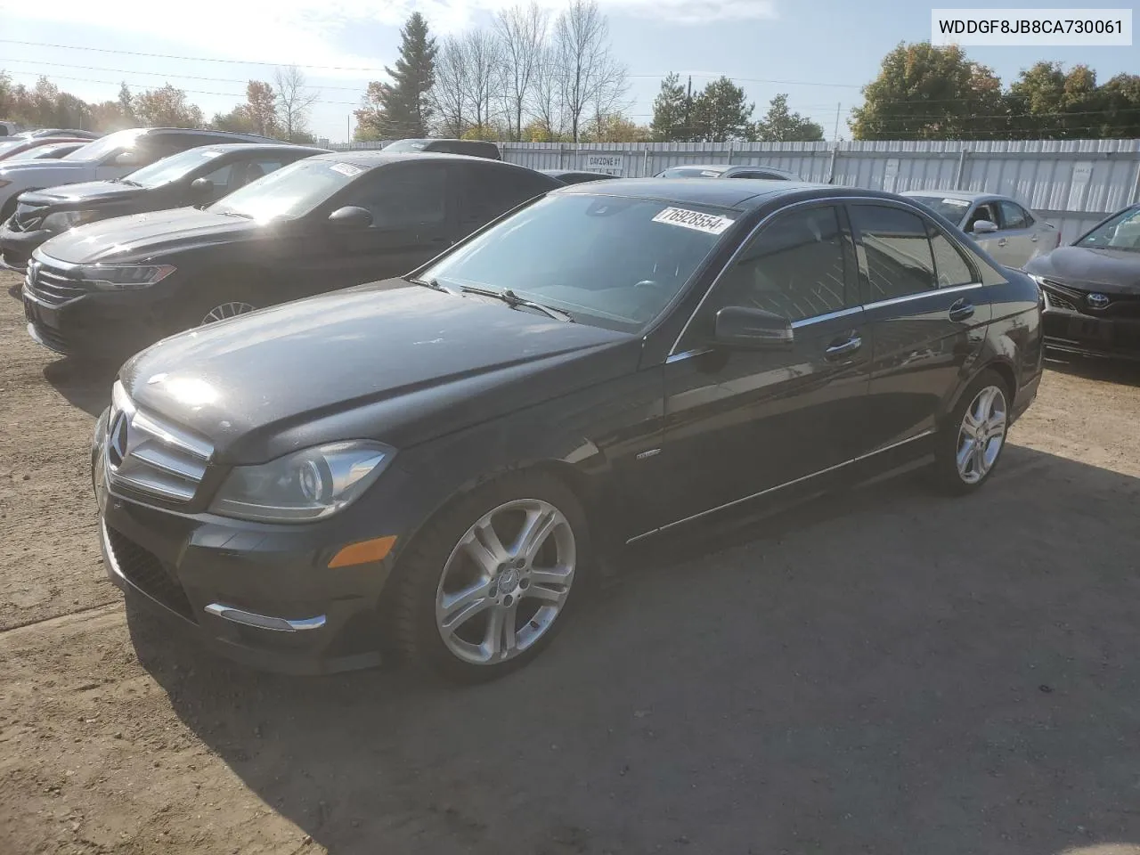 2012 Mercedes-Benz C 350 4Matic VIN: WDDGF8JB8CA730061 Lot: 76928554