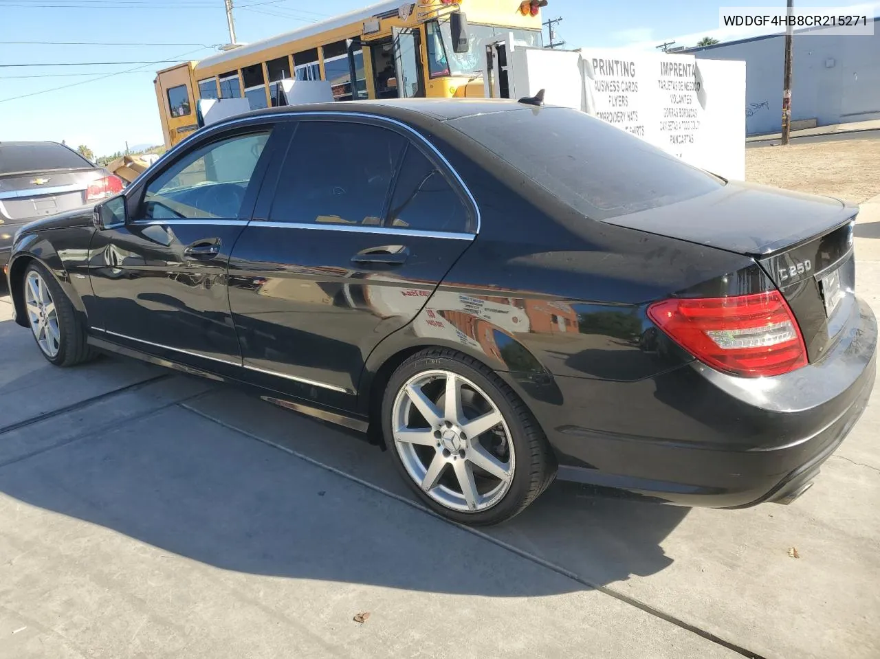 2012 Mercedes-Benz C 250 VIN: WDDGF4HB8CR215271 Lot: 77035924