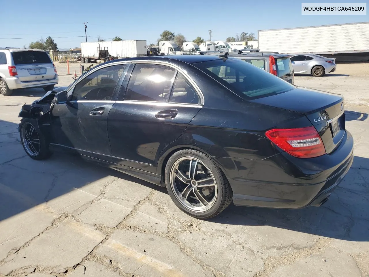 2012 Mercedes-Benz C 250 VIN: WDDGF4HB1CA646209 Lot: 77036264