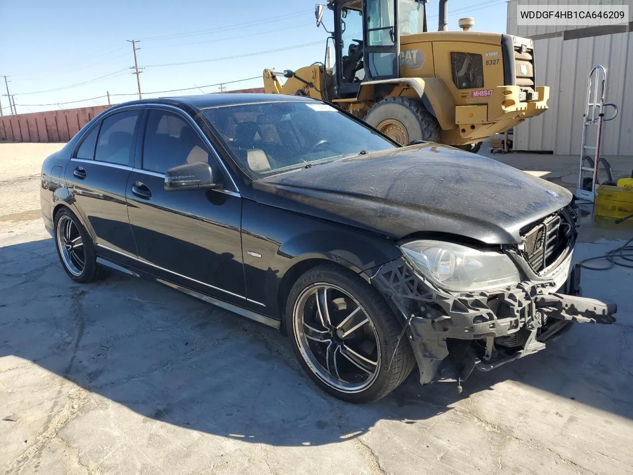 2012 Mercedes-Benz C 250 VIN: WDDGF4HB1CA646209 Lot: 77036264