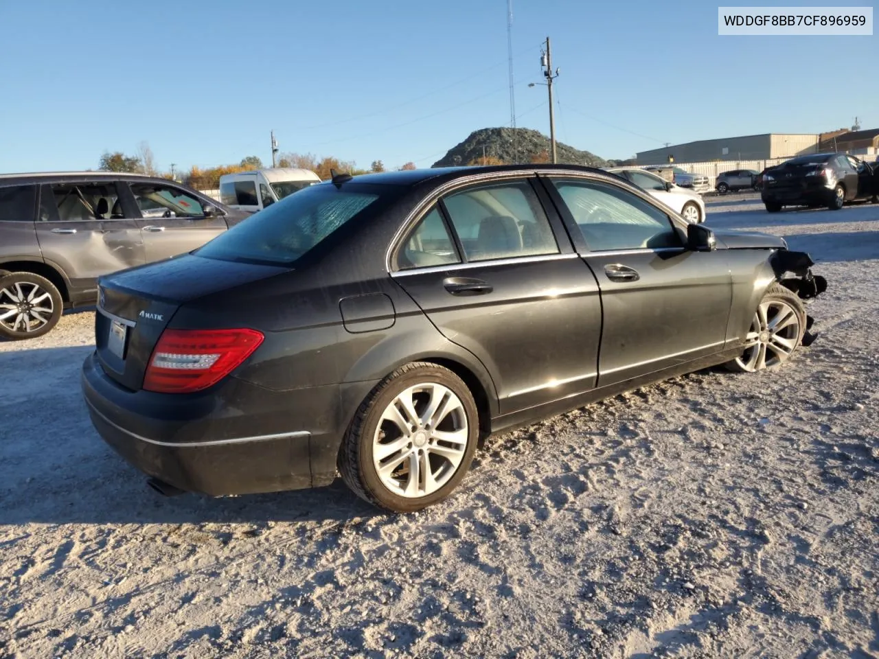 2012 Mercedes-Benz C 300 4Matic VIN: WDDGF8BB7CF896959 Lot: 77389874