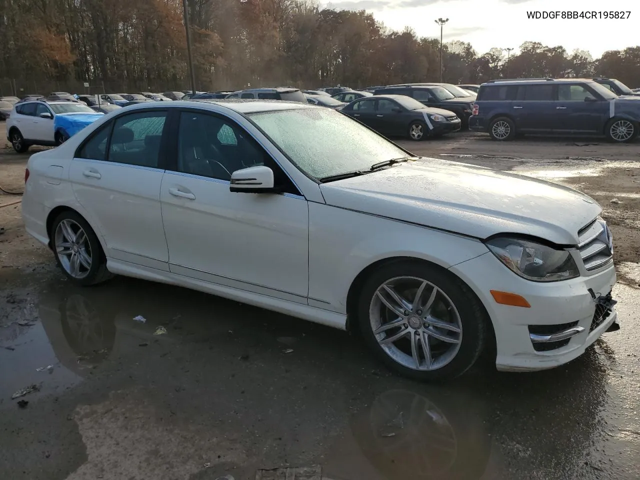 2012 Mercedes-Benz C 300 4Matic VIN: WDDGF8BB4CR195827 Lot: 77577854