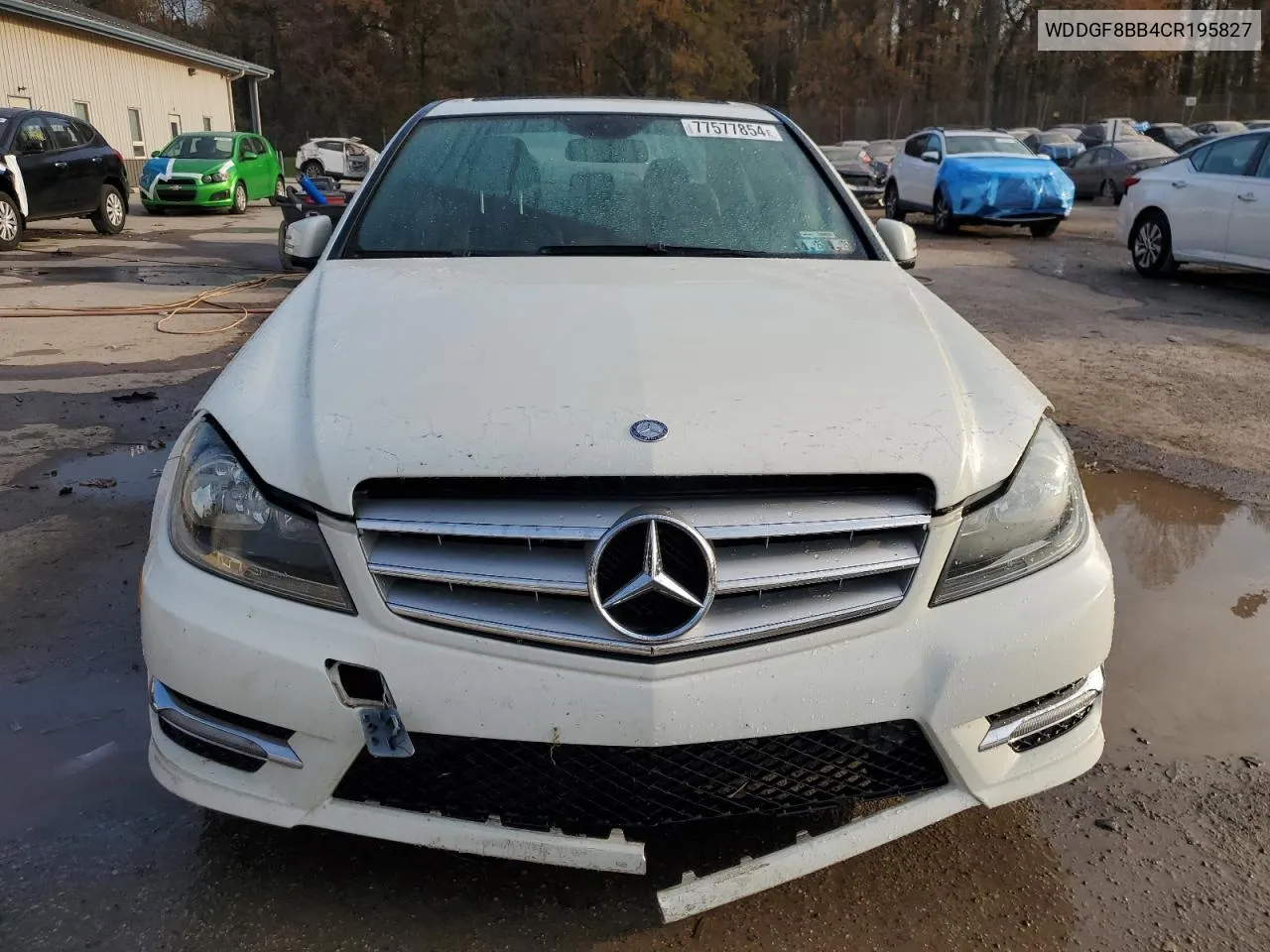 2012 Mercedes-Benz C 300 4Matic VIN: WDDGF8BB4CR195827 Lot: 77577854