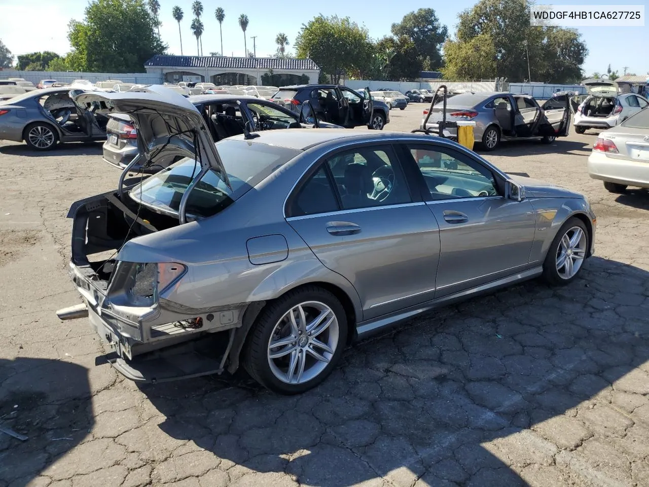 2012 Mercedes-Benz C 250 VIN: WDDGF4HB1CA627725 Lot: 77679954