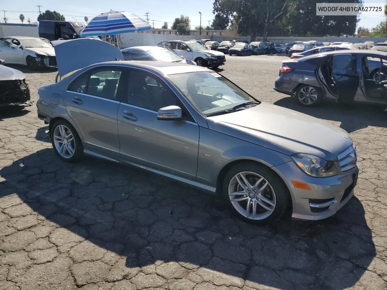 2012 Mercedes-Benz C 250 VIN: WDDGF4HB1CA627725 Lot: 77679954