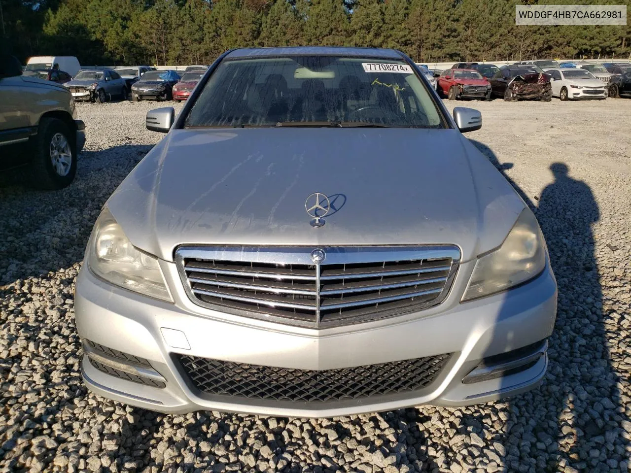 2012 Mercedes-Benz C 250 VIN: WDDGF4HB7CA662981 Lot: 77708274