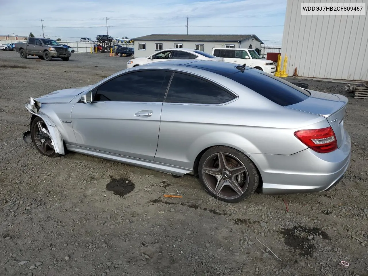 2012 Mercedes-Benz C 63 Amg VIN: WDDGJ7HB2CF809467 Lot: 78016364