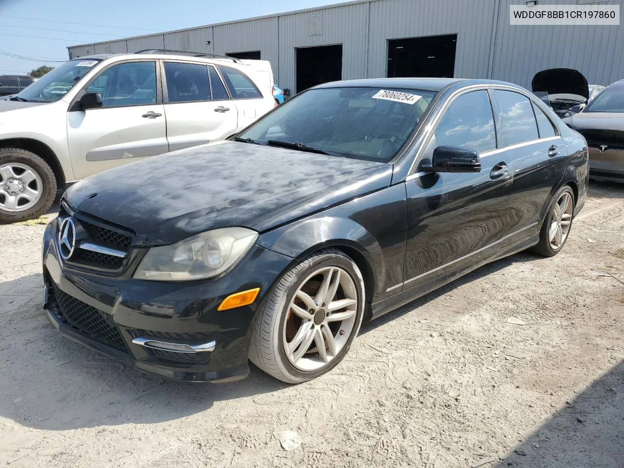 2012 Mercedes-Benz C 300 4Matic VIN: WDDGF8BB1CR197860 Lot: 78060254